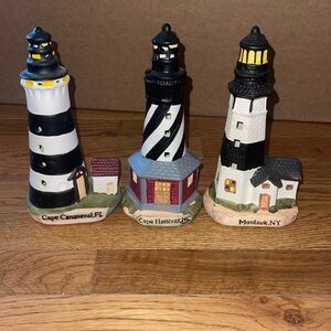 Lighthouse glass figures